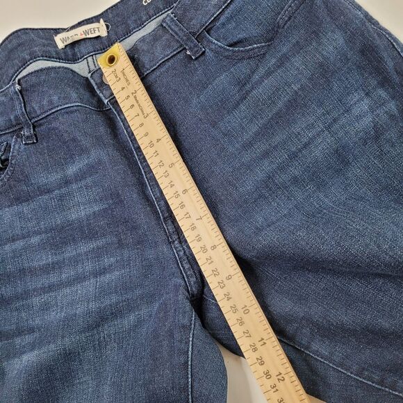 31 WARP + WEFT CDG PARIS CIGARETTE DARK WASH STRETCH JEANS NORDSTROM LIKE NEW 30 - Picture 4 of 9